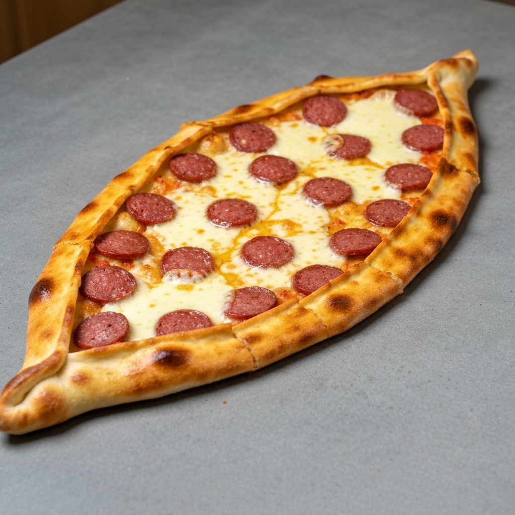 Kaşarlı Sucuklu Pide